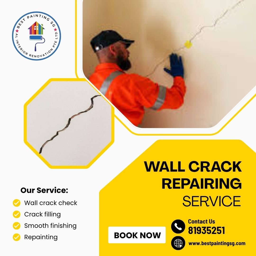 professional wall crack repair services in Singapore