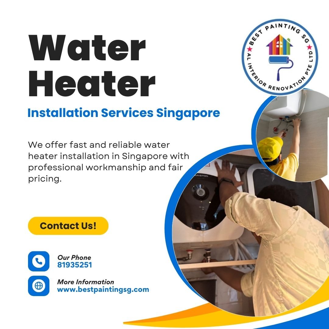 Water heater installation services in Singapore