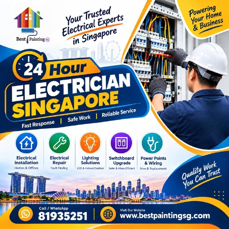 24/7 Electrician Singapore | Emergency Electrician Services